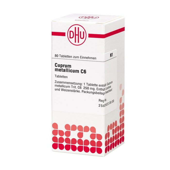 Cuprum metallicum C6 DHU Tabletten, 80 pc Tablettes