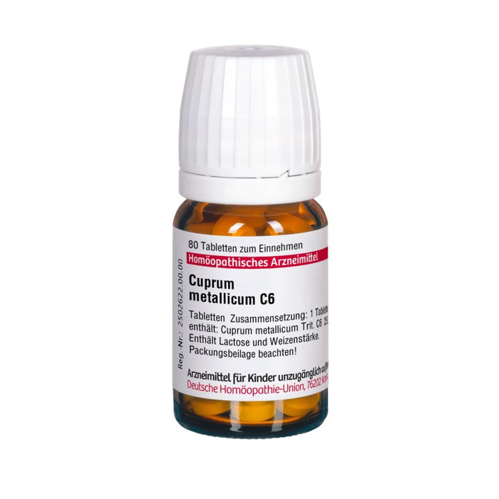 Cuprum metallicum C6 DHU Tabletten, 80 pc Tablettes