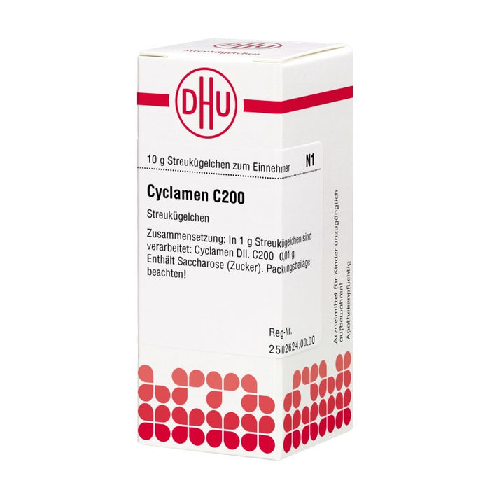 Cyclamen C200 DHU Globuli, 10 g Globules