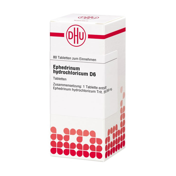 DHU Ephedrinum hydrochloricum D 6 Tabletten, 80 pc Tablettes