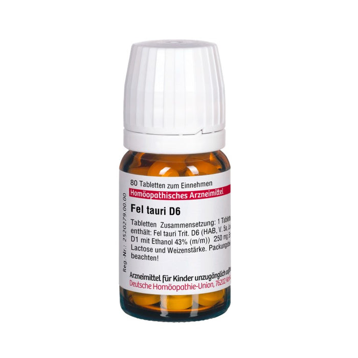 Fel tauri D6 DHU Tabletten, 80 pc Tablettes