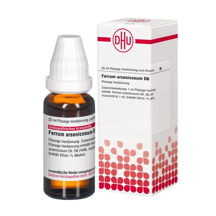 Ferrum arsenicosum D6 DHU Dilution, 20 ml Solution