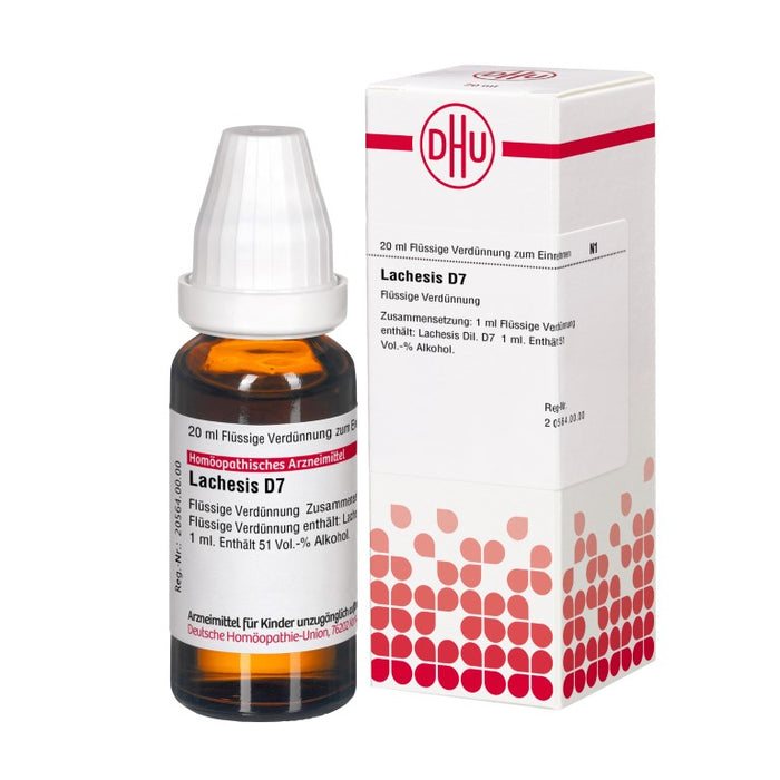 DHU Lachesis D7 Dilution, 20 ml Solution