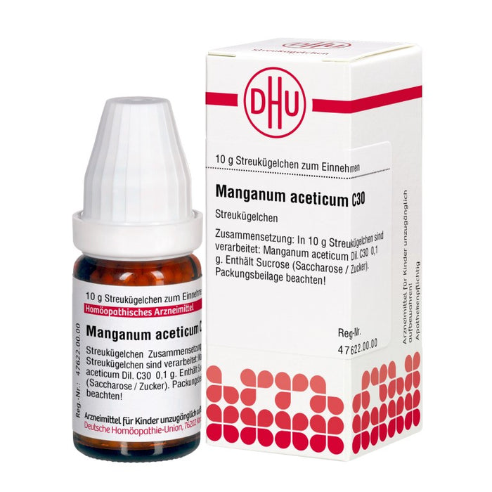 Manganum aceticum C30 DHU Globuli, 10 g Globules