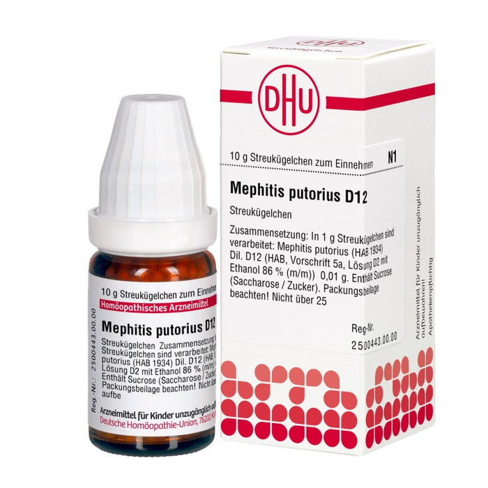 Mephitis putorius D12 DHU Globuli, 10 g Globules