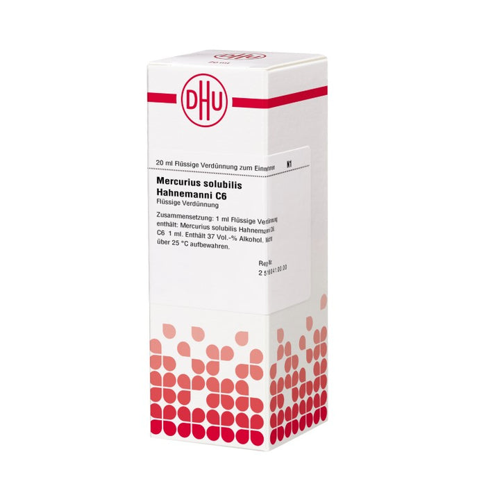 DHU Mercurius solubilis Hahnemanni C6 Dilution, 20 ml Solution