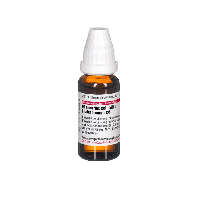 DHU Mercurius solubilis Hahnemanni C6 Dilution, 20 ml Solution