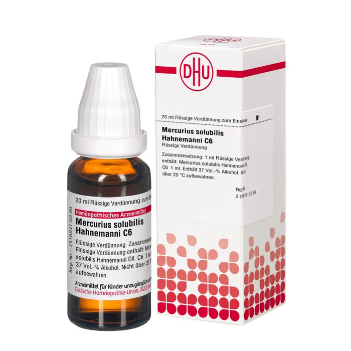 DHU Mercurius solubilis Hahnemanni C6 Dilution, 20 ml Solution