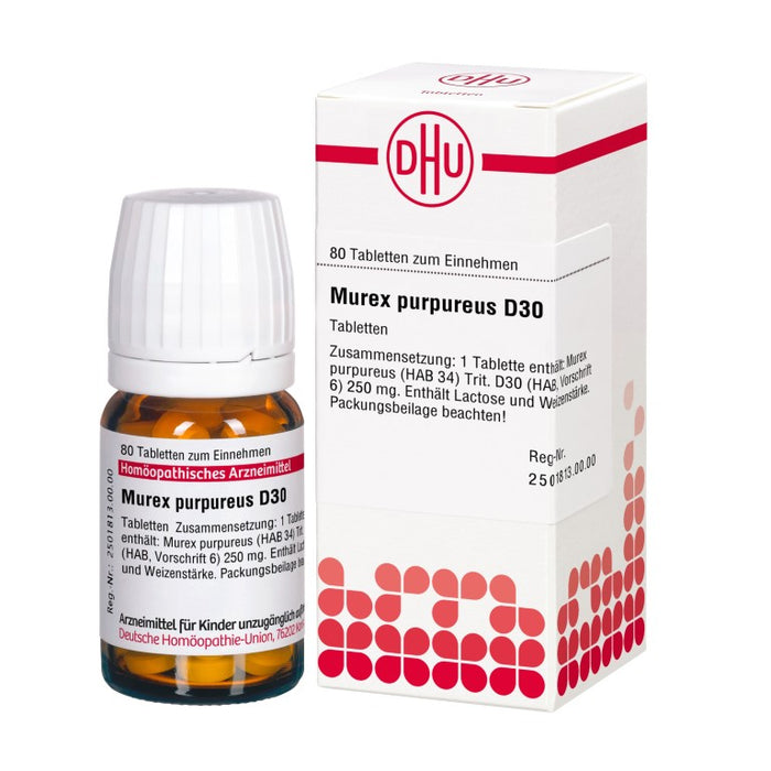 Murex purpureus D30 DHU Tabletten, 80 pc Tablettes