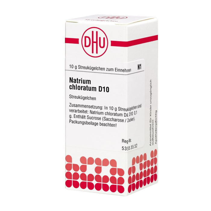 Natrium chloratum D10 DHU Globuli, 10 g Globules