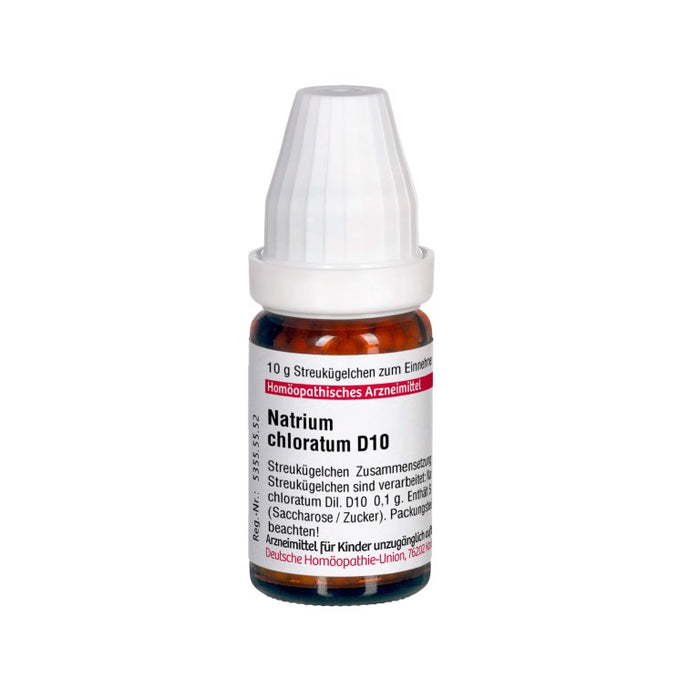 Natrium chloratum D10 DHU Globuli, 10 g Globules
