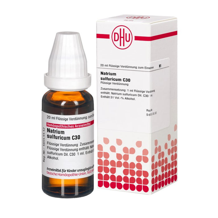 DHU Natrium sulfuricum C30 Dilution, 20 ml Solution