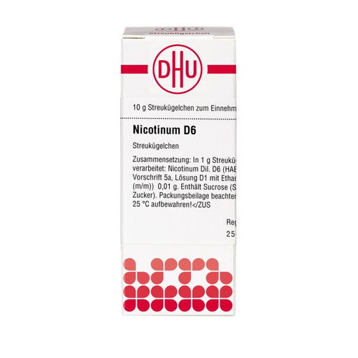 Nicotinum D6 DHU Globuli, 10 g Globuli