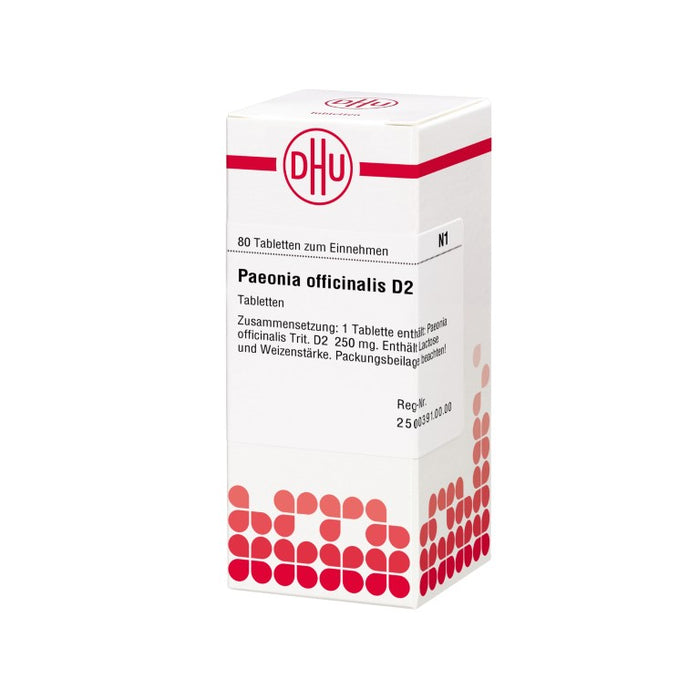 Paeonia officinalis D2 DHU Tabletten, 80 pc Tablettes