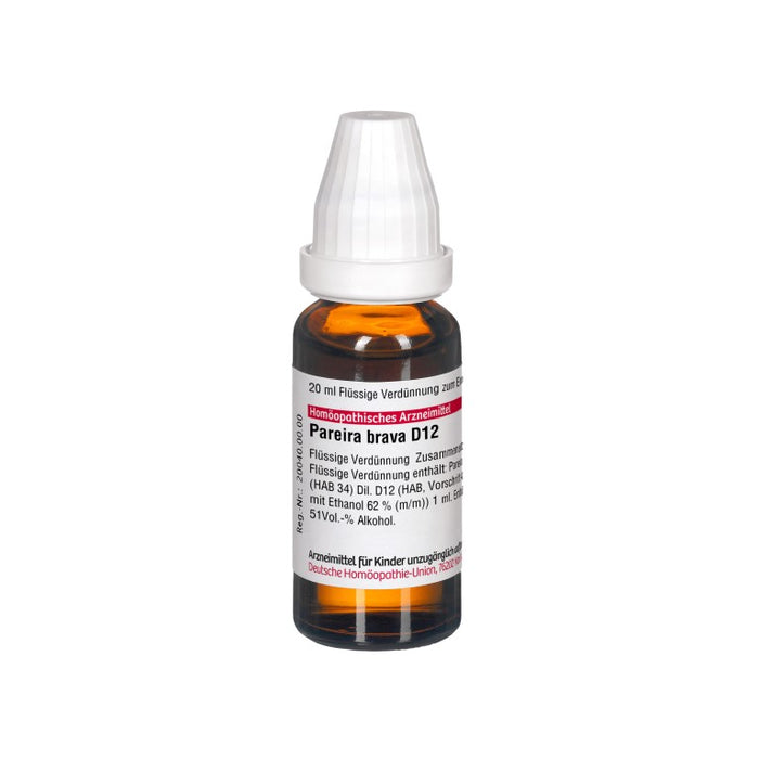 Pareira brava D12 DHU Dilution, 20 ml Solution