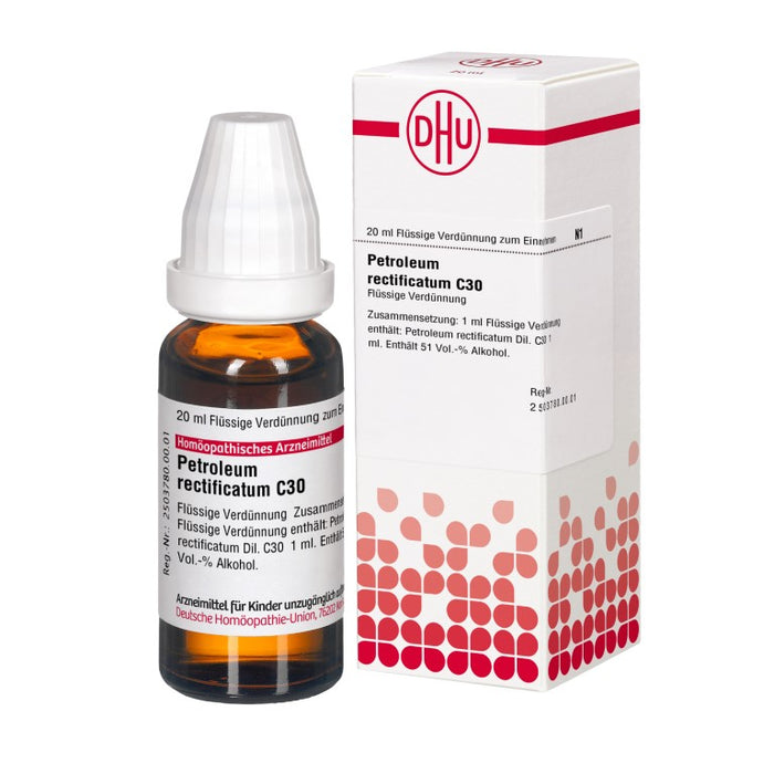 Petroleum rectificatum C30 DHU Dilution, 20 ml Solution
