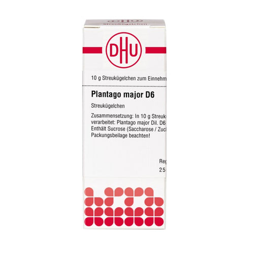 Plantago major D6 DHU Globuli, 10 g Globuli