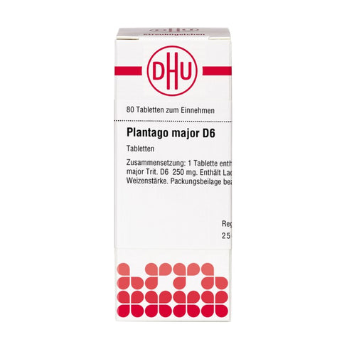 Plantago major D6 DHU Tabletten, 80 St. Tabletten