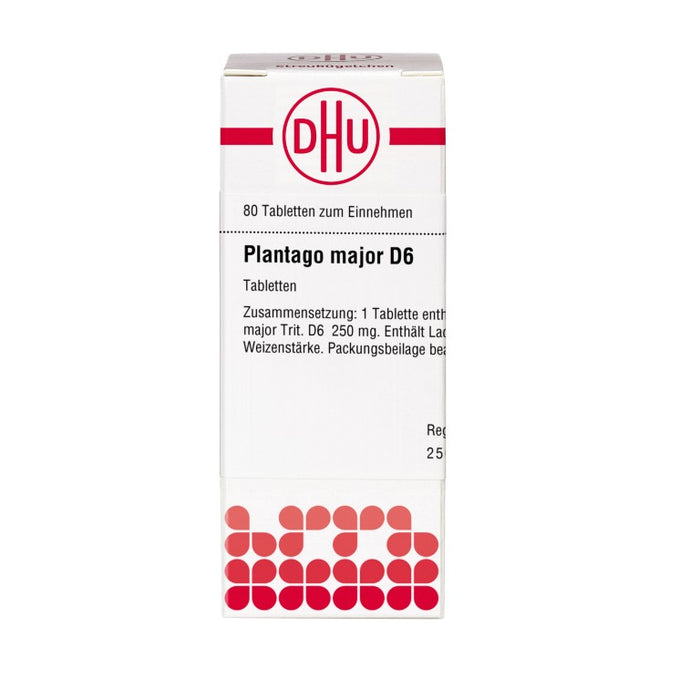 Plantago major D6 DHU Tabletten, 80 St. Tabletten