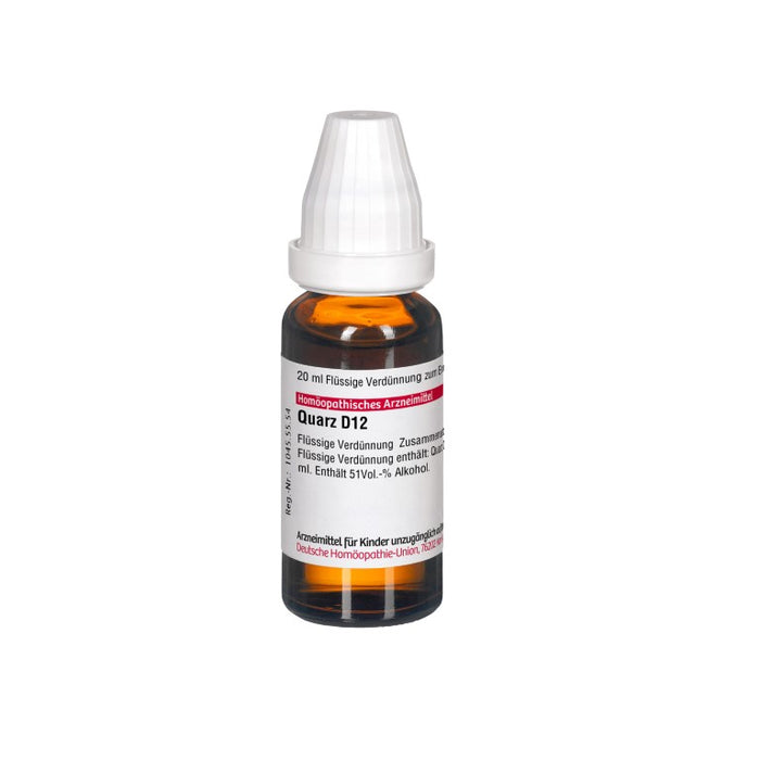 Quarz D12 DHU Dilution, 20 ml Solution