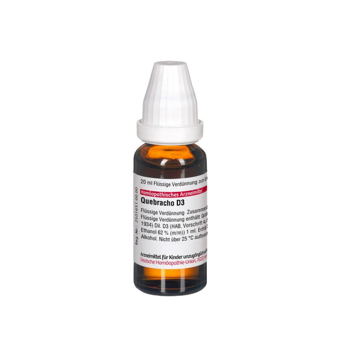 Quebracho D3 DHU Dilution, 20 ml Solution