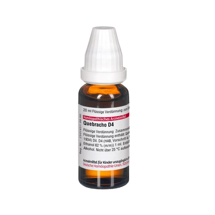 Quebracho D4 DHU Dilution, 20 ml Solution