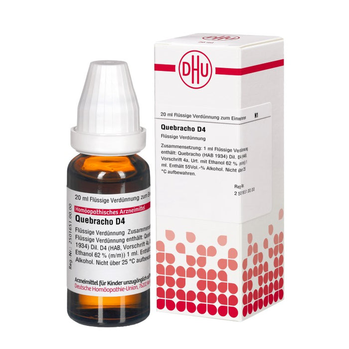 Quebracho D4 DHU Dilution, 20 ml Solution