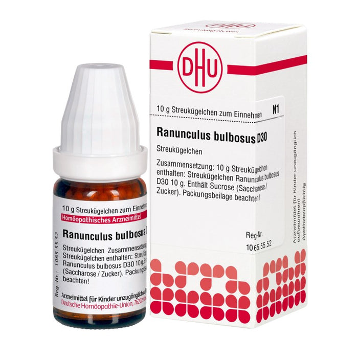 Ranunculus bulbosus D30 DHU Globuli, 10 g Globules