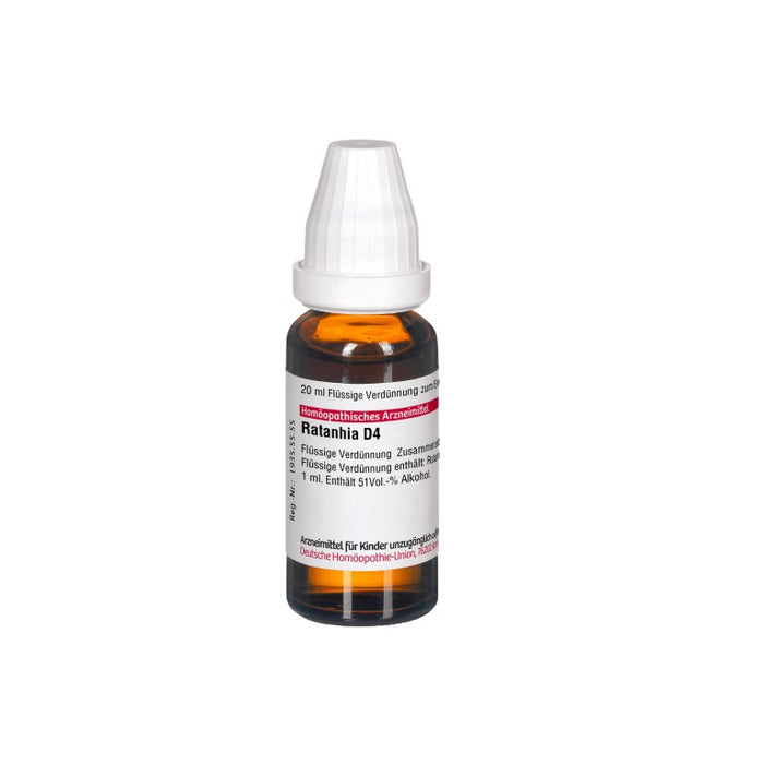 Ratanhia D4 DHU Dilution, 20 ml Solution