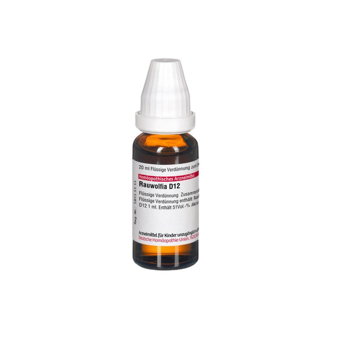 Rauwolfia D12 DHU Dilution, 20 ml Solution