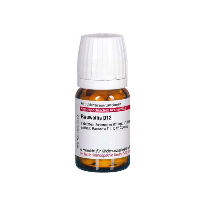 Rauwolfia D12 DHU Tabletten, 80 pc Tablettes