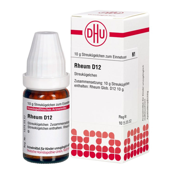 Rheum D12 DHU Globuli, 10 g Globules
