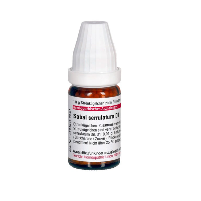 Sabal serrulatum D1 DHU Globuli, 10 g Globules