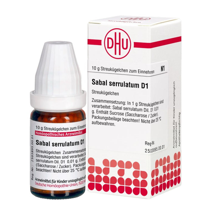 Sabal serrulatum D1 DHU Globuli, 10 g Globules