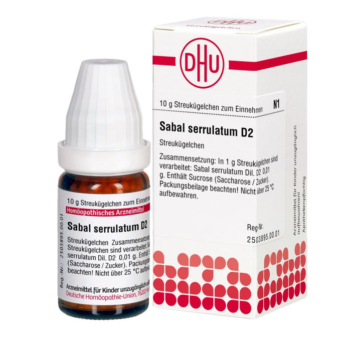 Sabal serrulatum D2 DHU Globuli, 10 g Globules