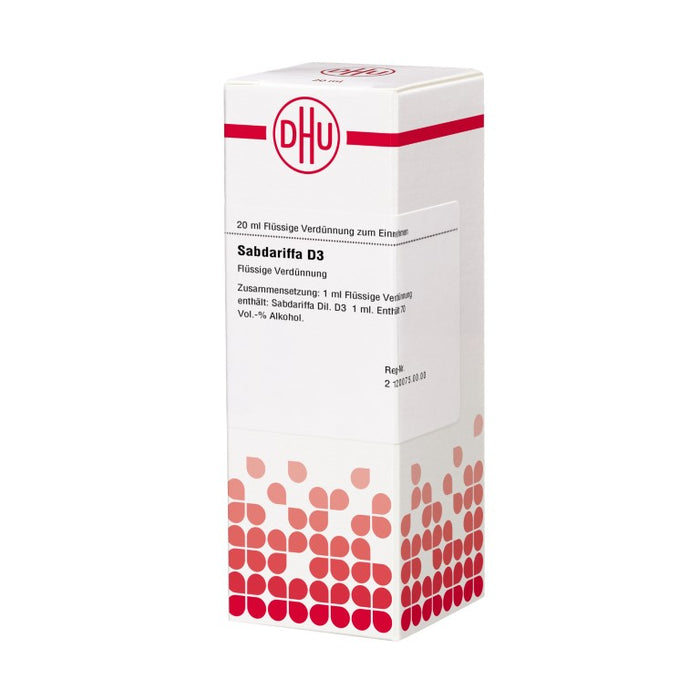 Sabdariffa D3 DHU Dilution, 20 ml Solution