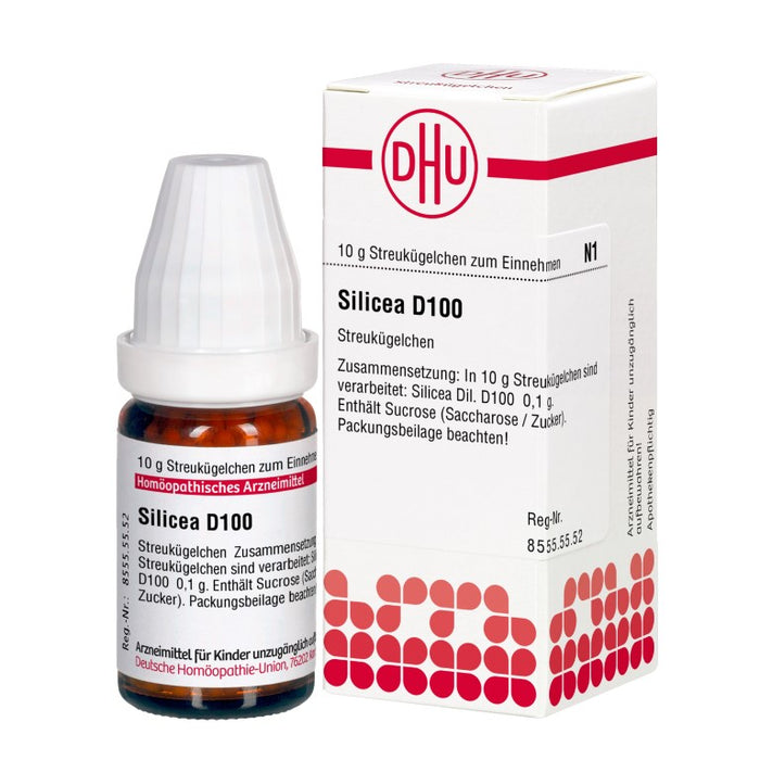 DHU Silicea D100 Streukügelchen, 10 g Globuli