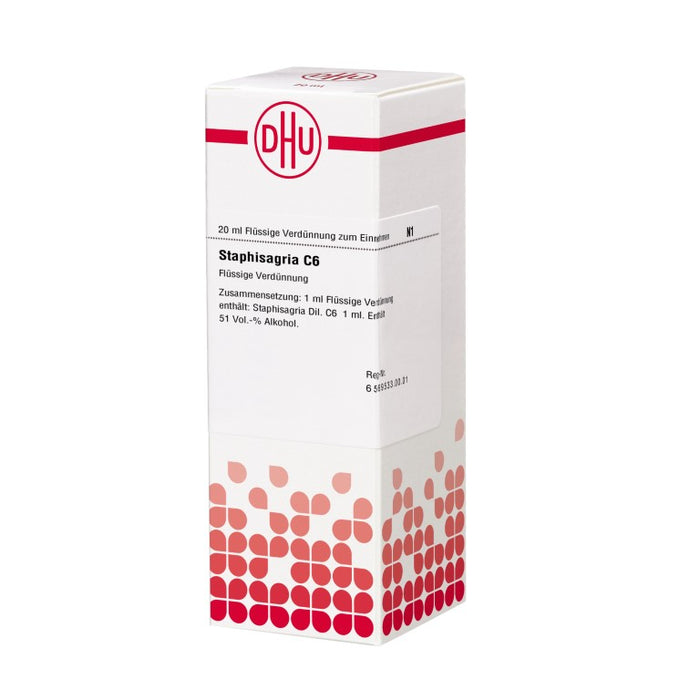 Staphisagria C6 DHU Dilution, 20 ml Solution
