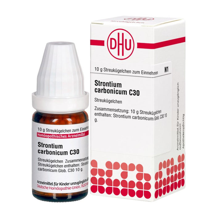 Strontium carbonicum C30 DHU Globuli, 10 g Globules