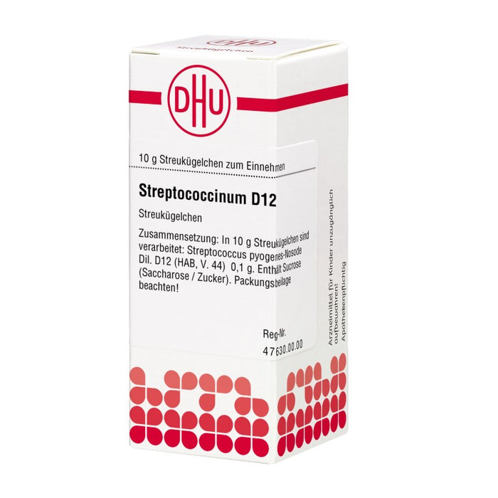 Streptococcinum D12 DHU Globuli, 10 g Globules