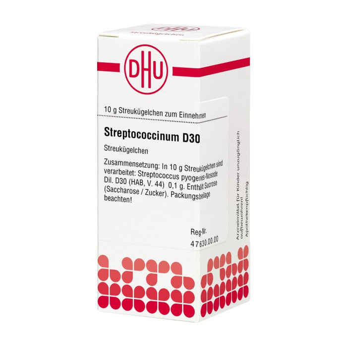 Streptococcinum D30 DHU Globuli, 10 g Globules
