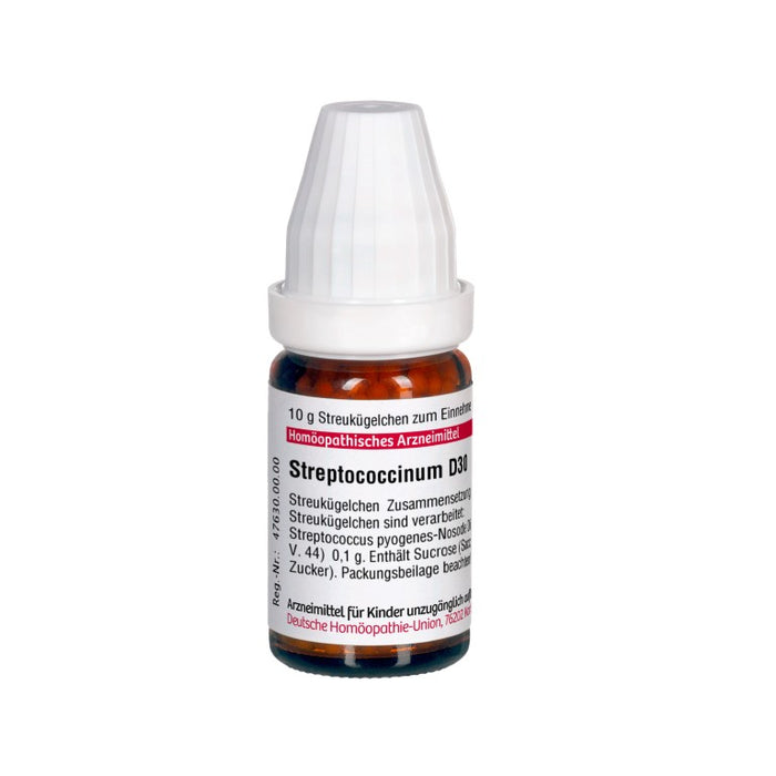 Streptococcinum D30 DHU Globuli, 10 g Globules