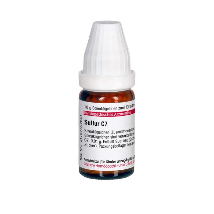 Sulfur C7 DHU Globuli, 10 g Globules