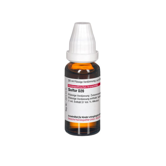 Sulfur D20 DHU Dilution, 20 ml Solution
