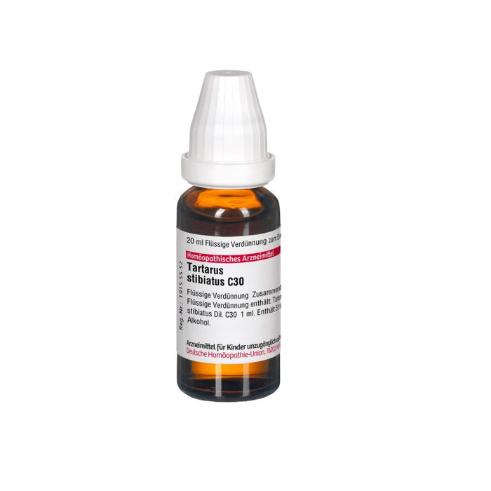 Tartarus stibiatus C30 DHU Dilution, 20 ml Solution