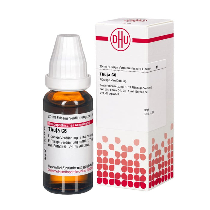 DHU Thuja C6 Dilution, 20 ml Solution