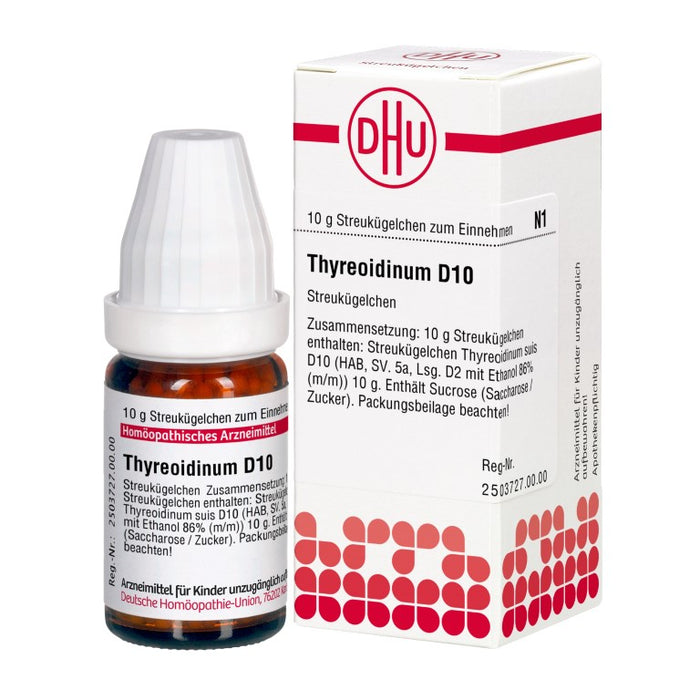 Thyreoidinum D10 DHU Globuli, 10 g Globules