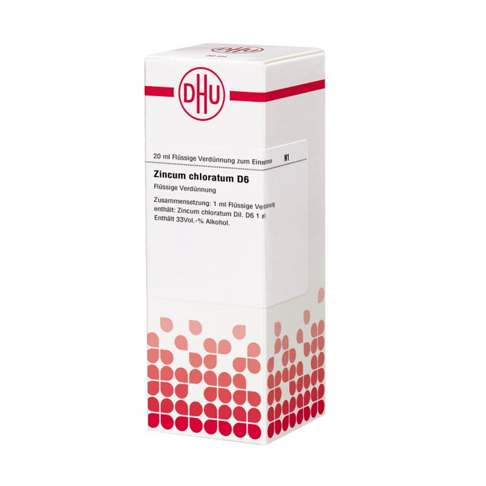 DHU Zincum chloratum D6 Dilution, 20 ml Solution
