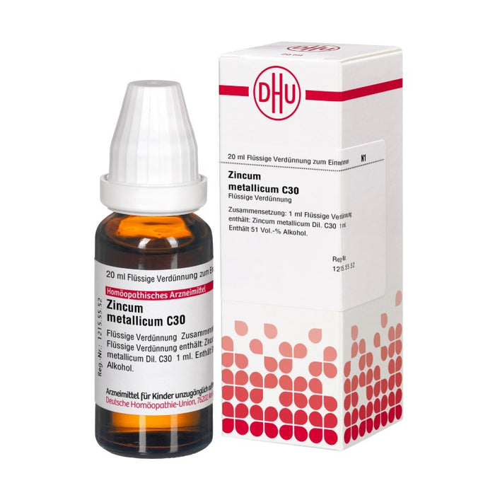 Zincum metallicum C30 DHU Dilution, 20 ml Solution