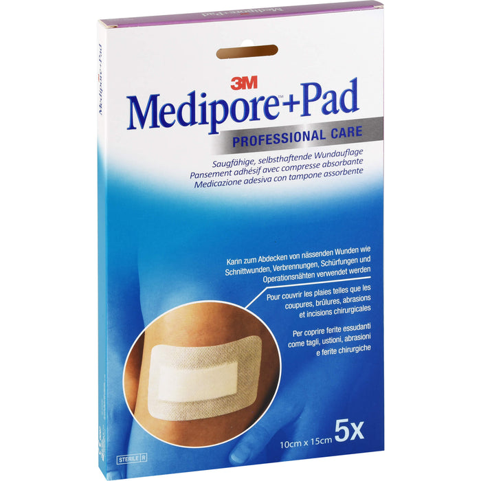 Medipore + Pad 10,0 cm x 15,0 cm, 5 pc Pansement